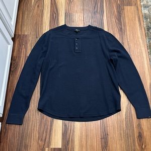 7 For All Mankind Men’s 3-Button Pullover Size XL